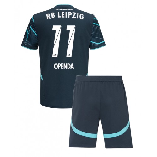 Fotbalové Dres RB Leipzig Lois Openda #11 Dětské Alternativní 2024-25 Krátký Rukáv (+ trenýrky)